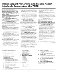 Insulin Aspart Mix PI