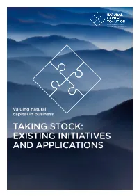 TAKING STOCK: Existing Initiatives and Applications