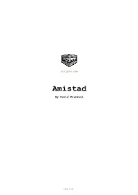 Amistad Movie Script in PDF Format