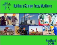 Building a Stronger Texas Workforce