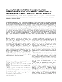 Evaluation of Peripheral Microcirculation Improvement of Foot After Tarsal Tunnel Release in Diabetic Patients by Transcutaneous Oximetry