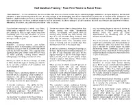 Half Marathon Training – from First Timers to Faster Times