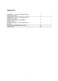 Lea Bridge Cycleway Consultation Report