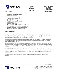 "Lightning" Arrester