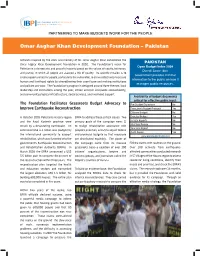 Omar Asghar Khan Development Foundation – Pakistan