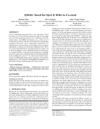 Qwiki: Need for Qna & Wiki to Co-Exist
