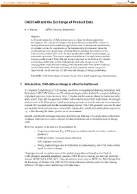 CAD/CAM and the Exchange of Product Data