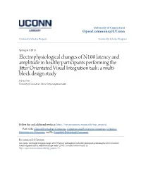 Electrophysiological Changes of N100 Latency and Amplitude in Healthy Participants Performing the Jitter Orientated Visual Integ