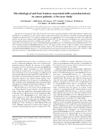 Microbiological and Host Features Associated with Corynebacteriosis in Cancer Patients: a Five-Year Study