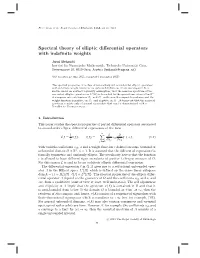 Spectral Theory of Elliptic Differential Operators with Indefinite Weights