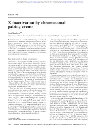 X-Inactivation by Chromosomal Pairing Events