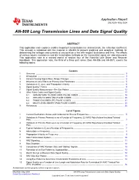 AN-808 Long Transmission Lines and Data Signal Quality