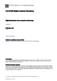 DIGITAL PLASMONICS: from the Concept to Microscopy