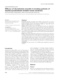 Efficacy of Dioctahedral Smectite in Treating Patients Of