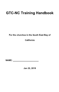 GTC-NC Training Handbook
