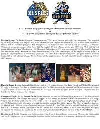 Preview 82-83 VBA Finals