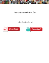 Purdue Global Application Fee