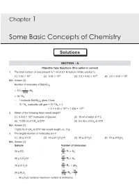 Some Basic Concepts of Chemistry