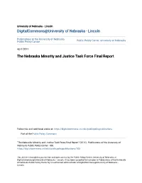 The Nebraska Minority and Justice Task Force Final Report