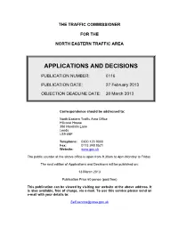 Applications and Decisions