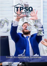 Fraud; Recognition & Prevention