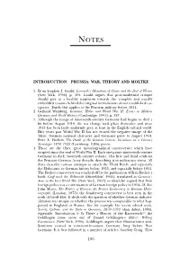 Introduction Prussia: War, Theory and Moltke