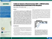 Toolbox for Analysis of Flexural Isostasy (TAFI)—A MATLAB Toolbox for Modeling Flexural Deformation of the Lithosphere GEOSPHERE; V