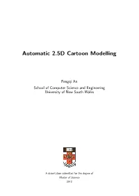 Automatic 2.5D Cartoon Modelling