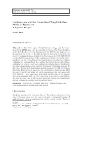 Confirmation and the Generalized Nagel-Schaffner Model of Reduction