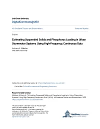 Estimating Suspended Solids and Phosphorus Loading in Urban Stormwater Systems Using High-Frequency, Continuous Data