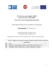 ANTICORRP Project Title: Anti-Corruption Policies Revisited
