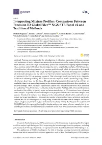 Comparison Between Precision ID Globalfiler™ NGS STR Panel V2 and Traditional Methods