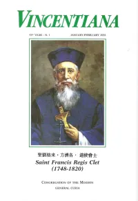 Dates in the Life of Francis Regis Clet