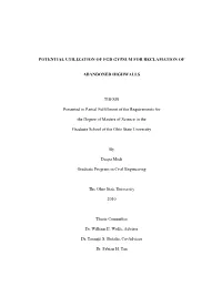 Potential Utilization of Fgd Gypsum for Reclamation Of