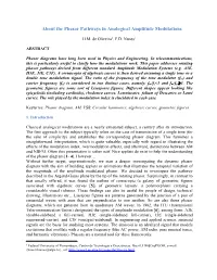 About the Phasor Pathways in Analogical Amplitude Modulations