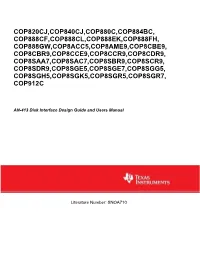 AN-413 Disk Interface Design Guide and Users Manual