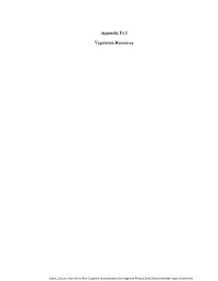 Appendix F3.5 Vegetation Resources