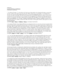 CLEAR II Egyptian Mythology and Religion Packet by Jeremy Hixson 1. According to Chapter 112 of the ​