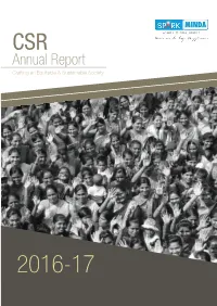CSR Annual Report Crafting an Equitable & Sustainable Society