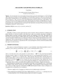 Orographic Parametrizations in Hirlam