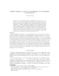 Pieri's Formula for Flag Manifolds and Schubert