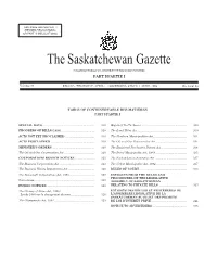 Sask Gazette, Part I, Apr 1, 1999