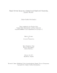 Single System Image in a Linux-Based Replicated Operating System Kernel