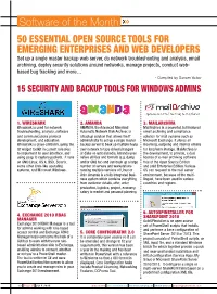 50 Essential Open Source Tools for Emerging Enterprises