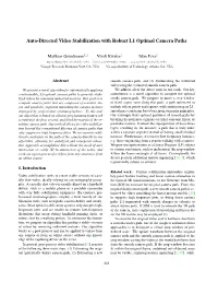 Auto-Directed Video Stabilization with Robust L1 Optimal Camera Paths