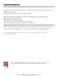 Amsterdam University Press Chapter Title: the Value and Meaning of Temporality and Its Relationship to Identity in Kunming City