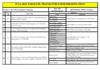 Ic3a-2020: Parallel Tracks for Paper Presentation