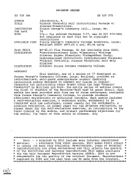 Docw R S Acquired by ERIC Include Many Informal Unpublished * Material - T Available Fromother Sources
