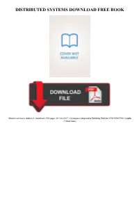 Download Distributed Systems Free Ebook
