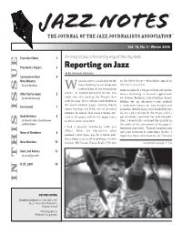 Jazz Notes TM the Journal of the Jazz Journalists Associationsm